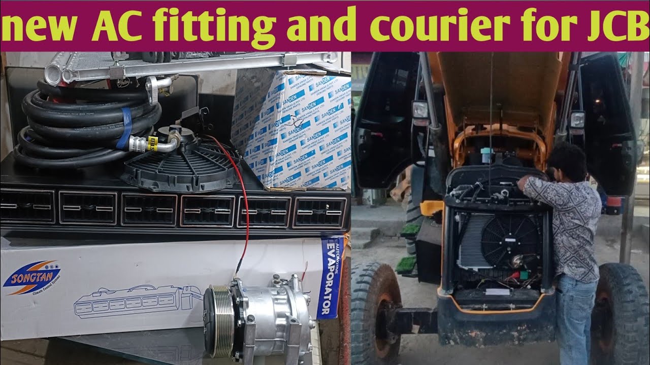 new AC fitting and courier for JCB  JCB AC fitting 9929906677