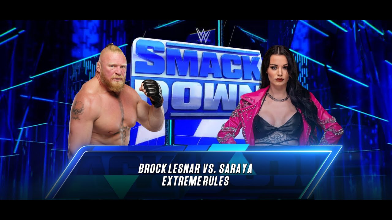 Brock Lesnar vs Saraya | WWE SmackDown Extreme Rules Live Match