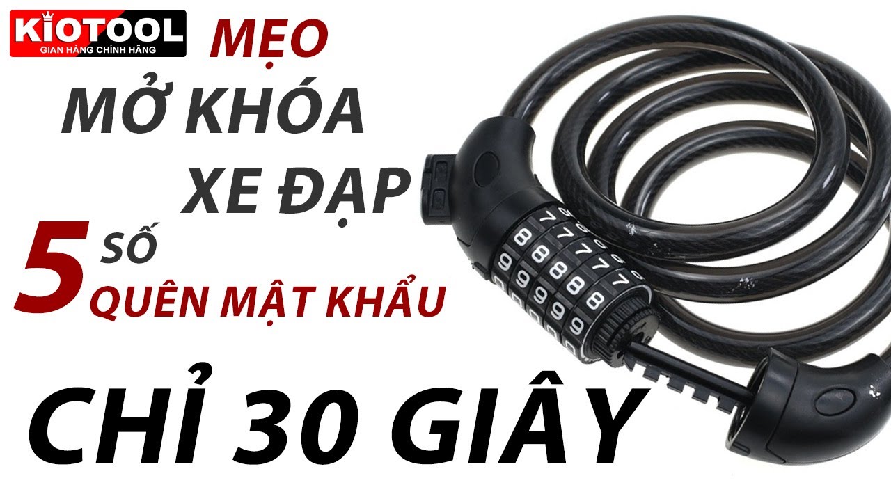 Cách mở khoá xe đạp mà không cần mật khẩu chỉ mất 30 giây