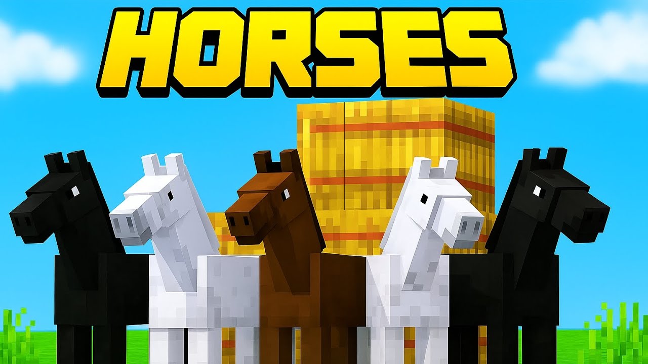 I made horse farm in Minecraft 😳😳😳