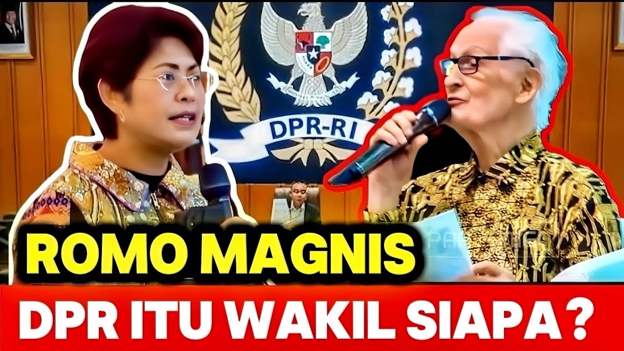 KERAS KRITIKAN ROMO MAGNIS KEPADA ANGGOTA DPR YANG KATANYA MEWAKILI RAKYAT TAPI ENTAH MEWAKILI SIAPA