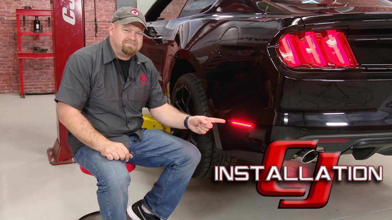 2015-2023 Mustang LED Side Marker Light Rear Pair Installation