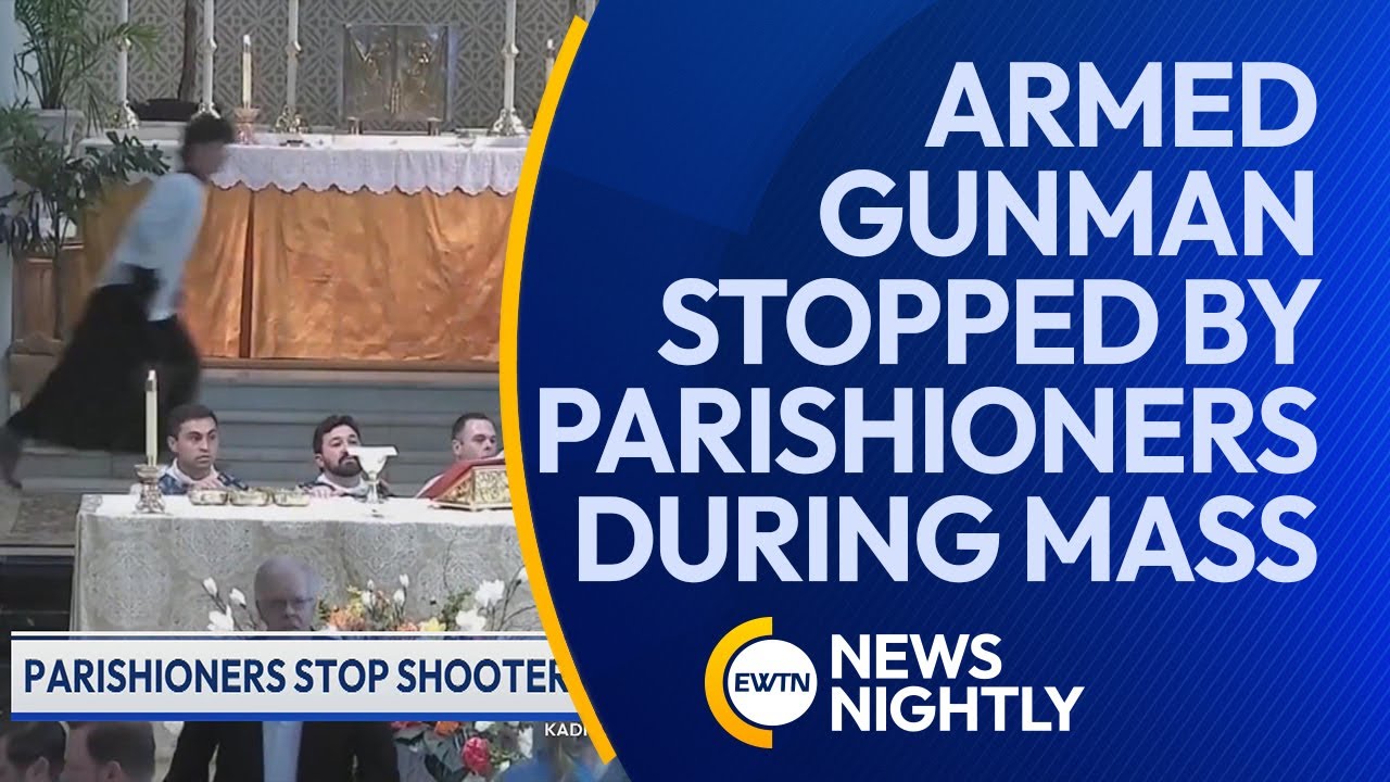 Armed Gunman Stopped by Parishioners at First Communion Mass in Louisiana | EWTN News Nightly