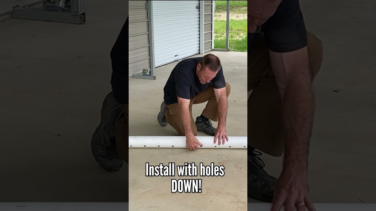 French Drain Pipe - Holes UP or DOWN?