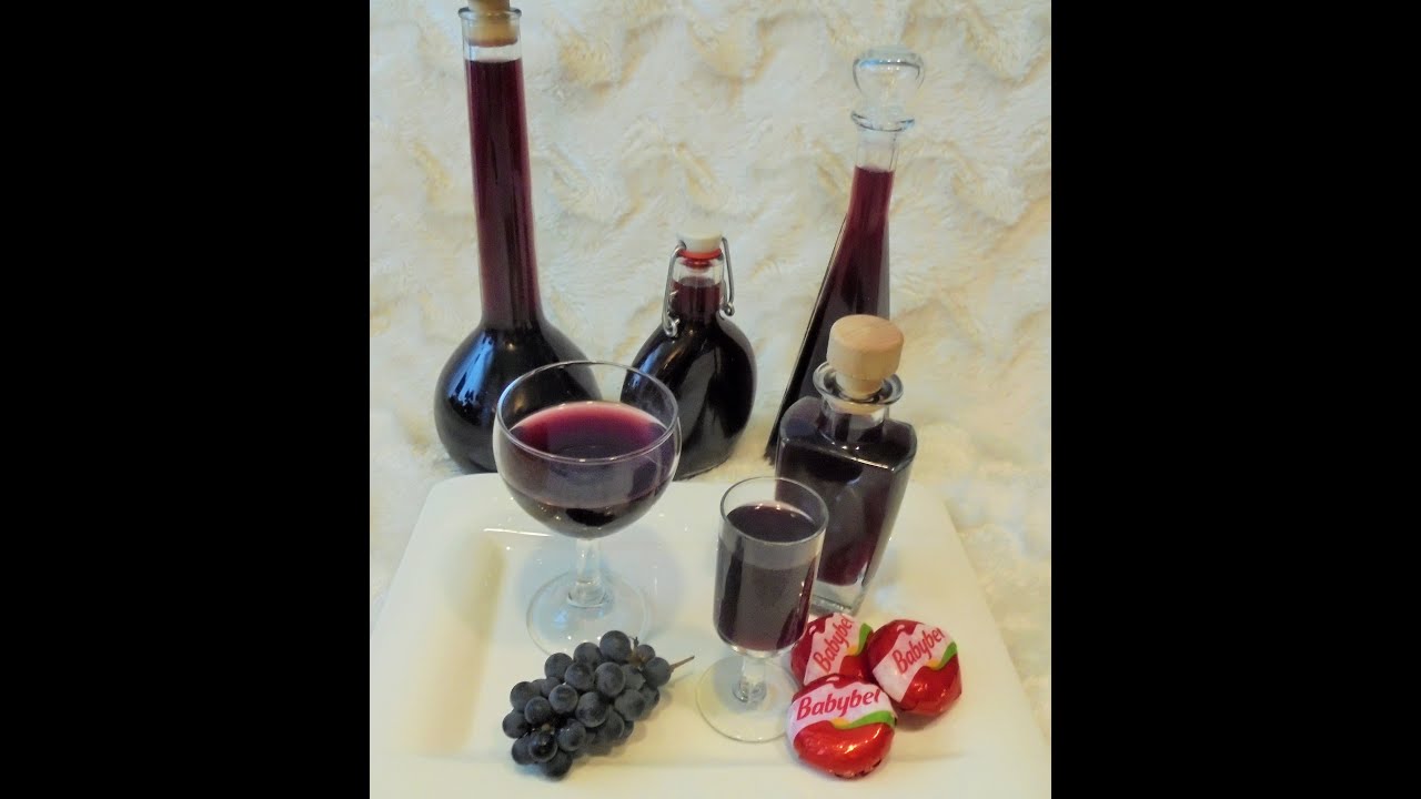 Weintraubenlikör selber machen/Traubenlikör selber machen/Weintraubenlikör mit Wodka/Traubenlikör