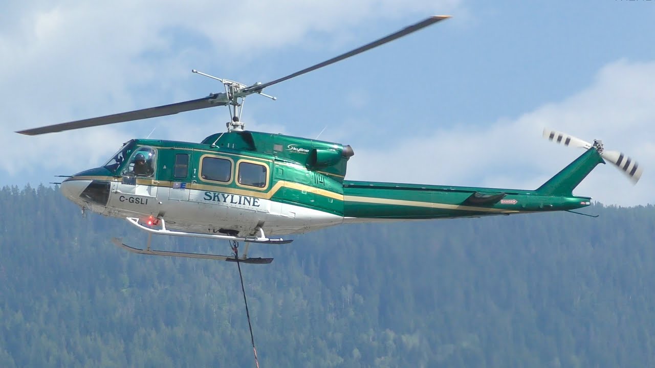Bell 212 Twin Huey Helicopter Engine Startup & Takeoff