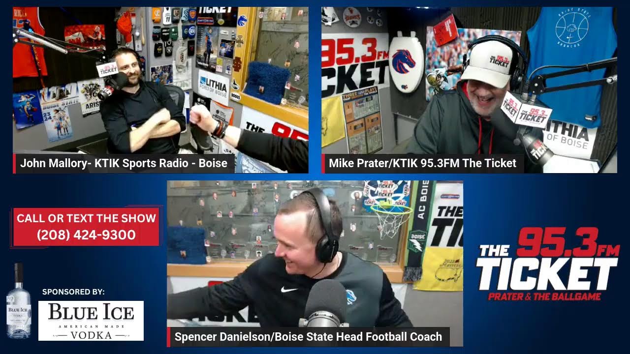 PRATER & THE BALLGAME, FEB. 18: SPENCER DANIELSON - BSU FOOTBALL COACH LIVE FROM THE KTIK STUDIO