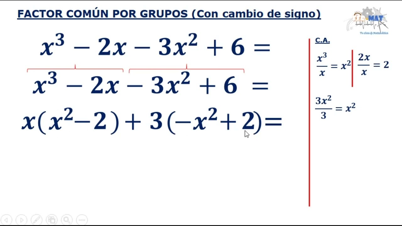 Factor común por grupos PARTE 2