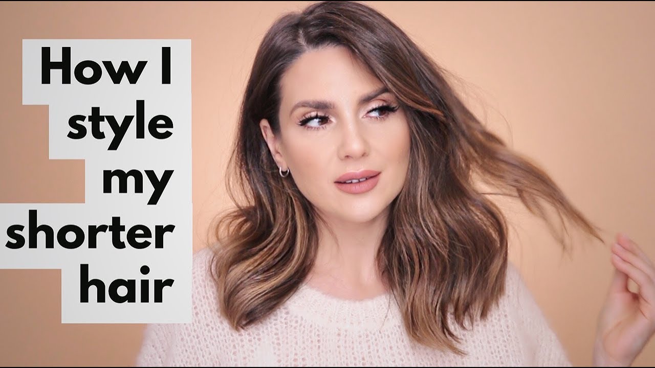 HOW I STYLE MY SHORTER HAIR | TUTORIAL |  ALI ANDREEA