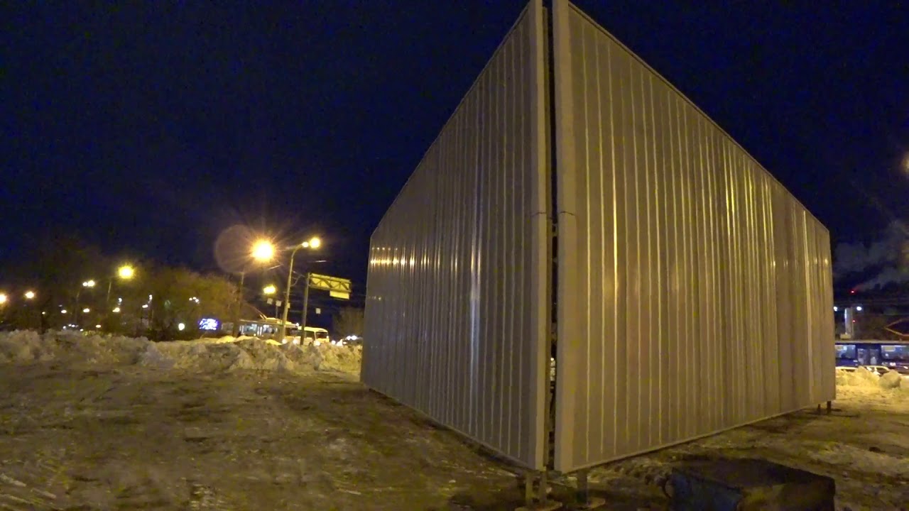 Установка рекламного щита