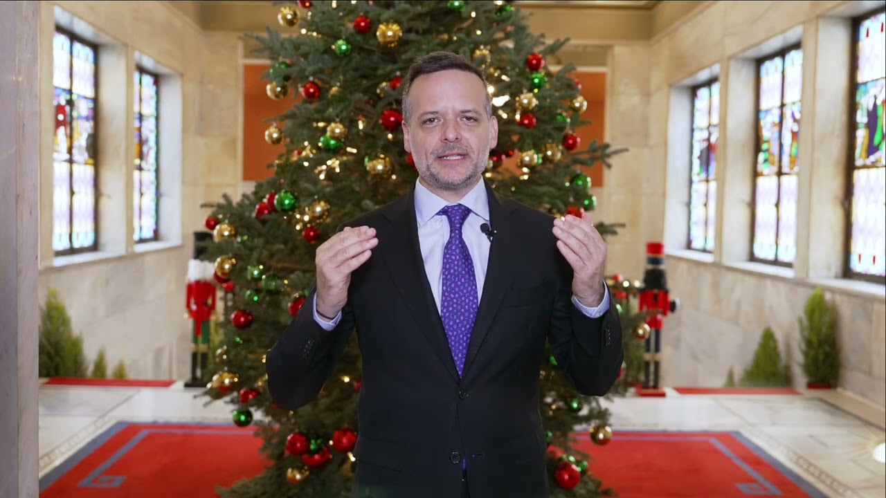 A Message from the Mayor of Athens during the Christmas Tree Lighting Ceremony