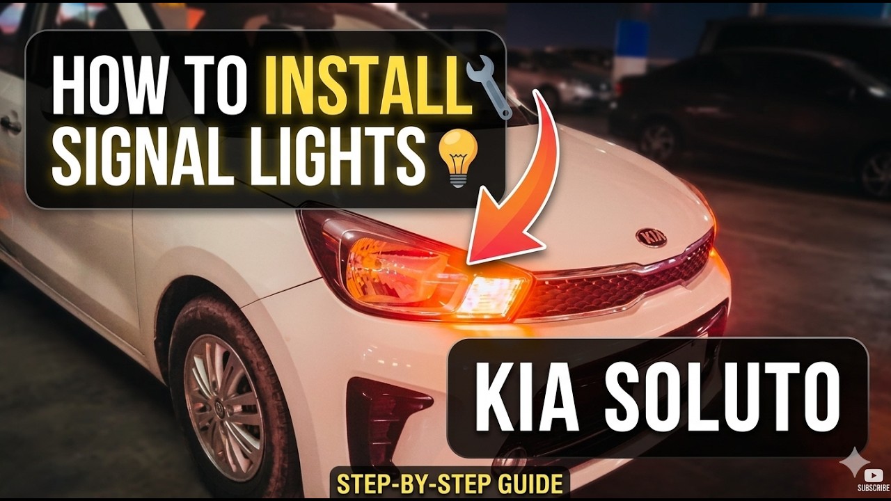 How to install signal Lights Kia Soluto #hoobasics