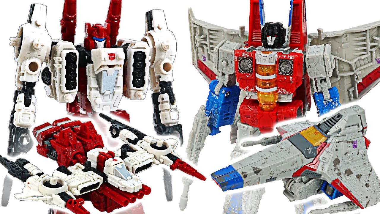 Transformers Siege War for Cybertron Starscream VS Sixgun! #DuDuPopTOY