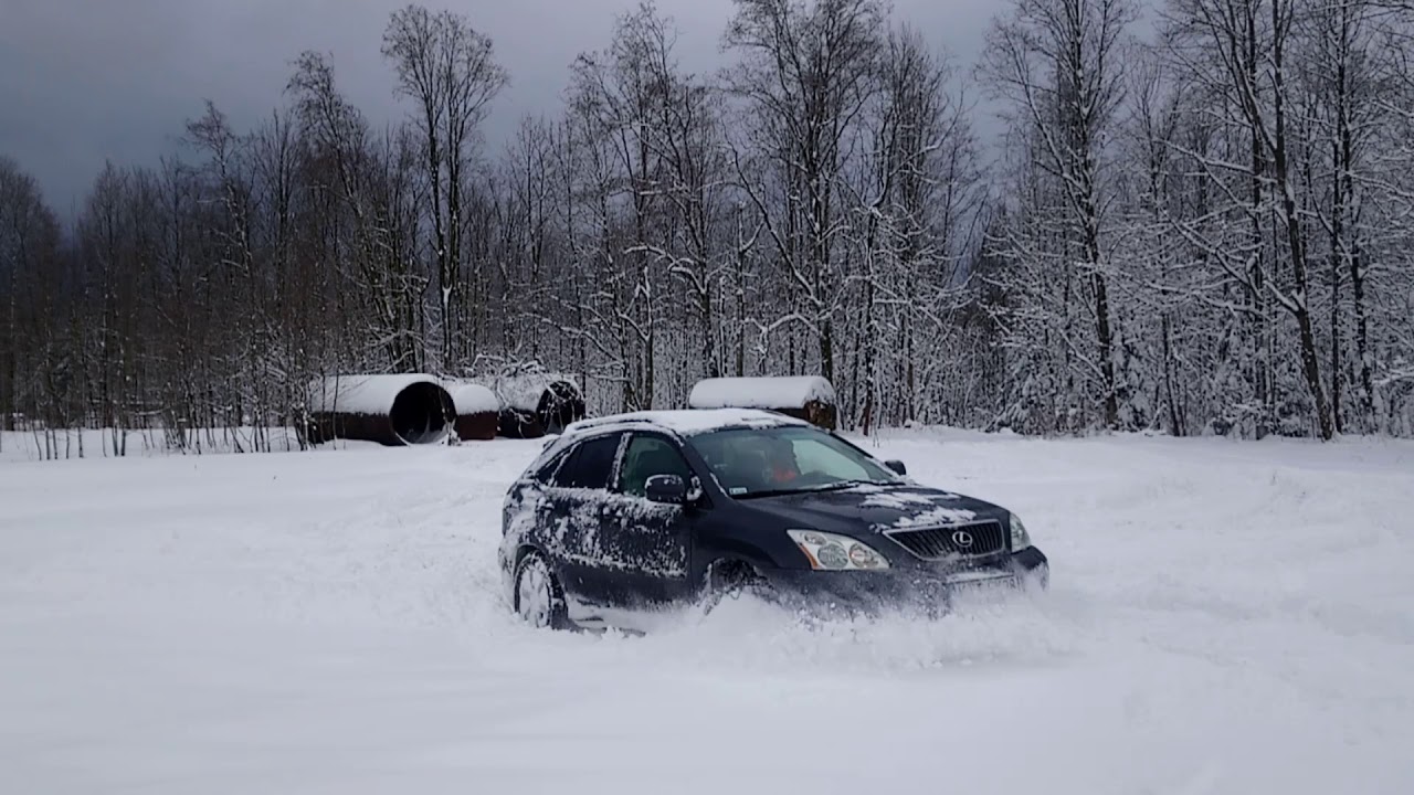 Lexus rx330 off road snow drive