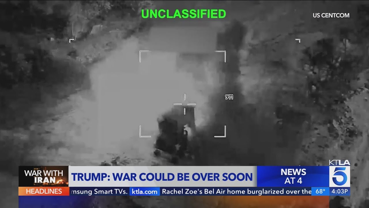 President Trump U.S. war efforts in Iran are ahead of schedule
