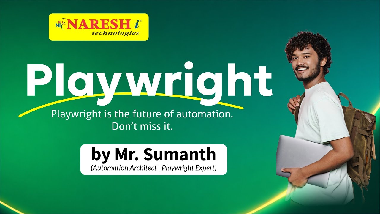 Workshop on PLAYWRIGHT @ 10:15 AM (IST) by Mr.Sumanth