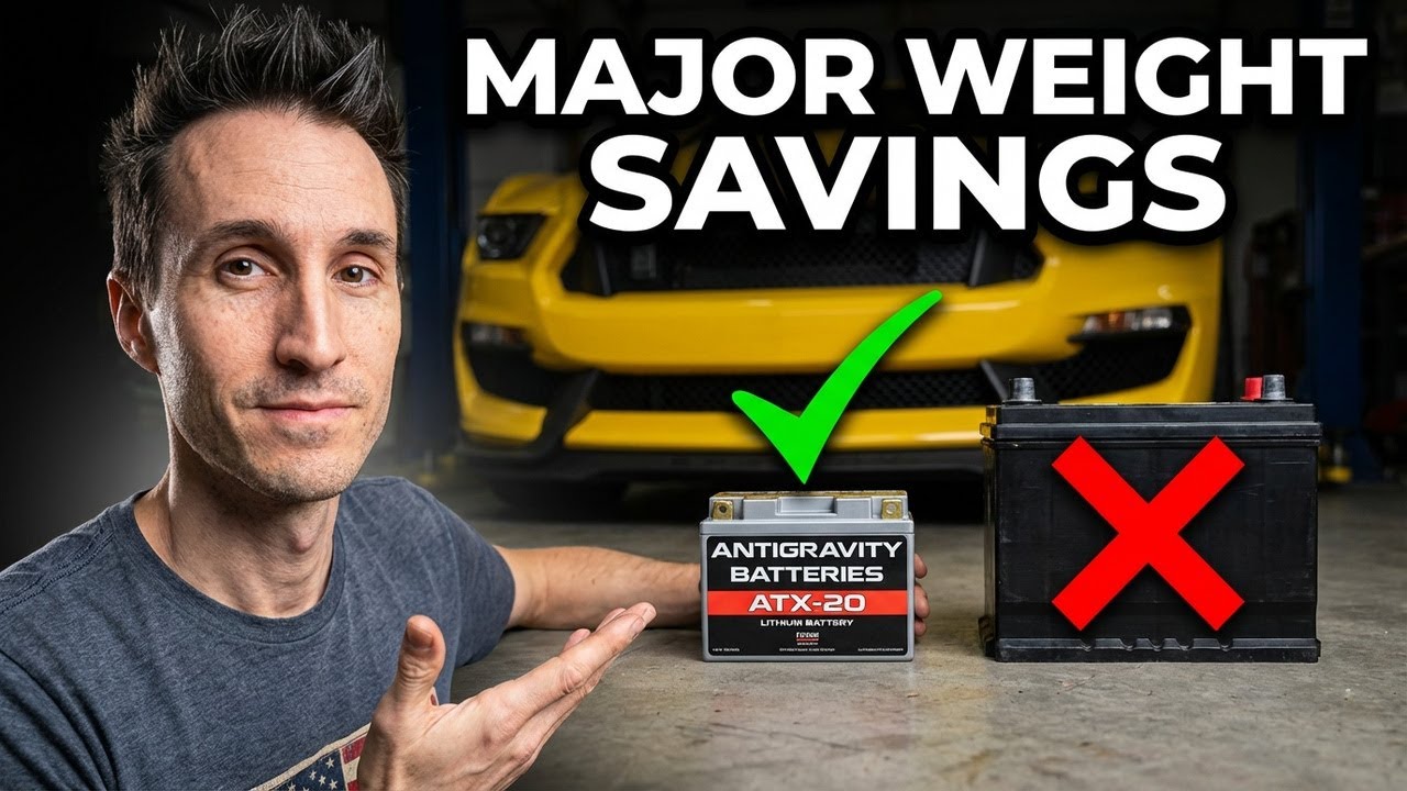 Shelby GT350 Gets Anti Gravity! Lightest Battery In The World