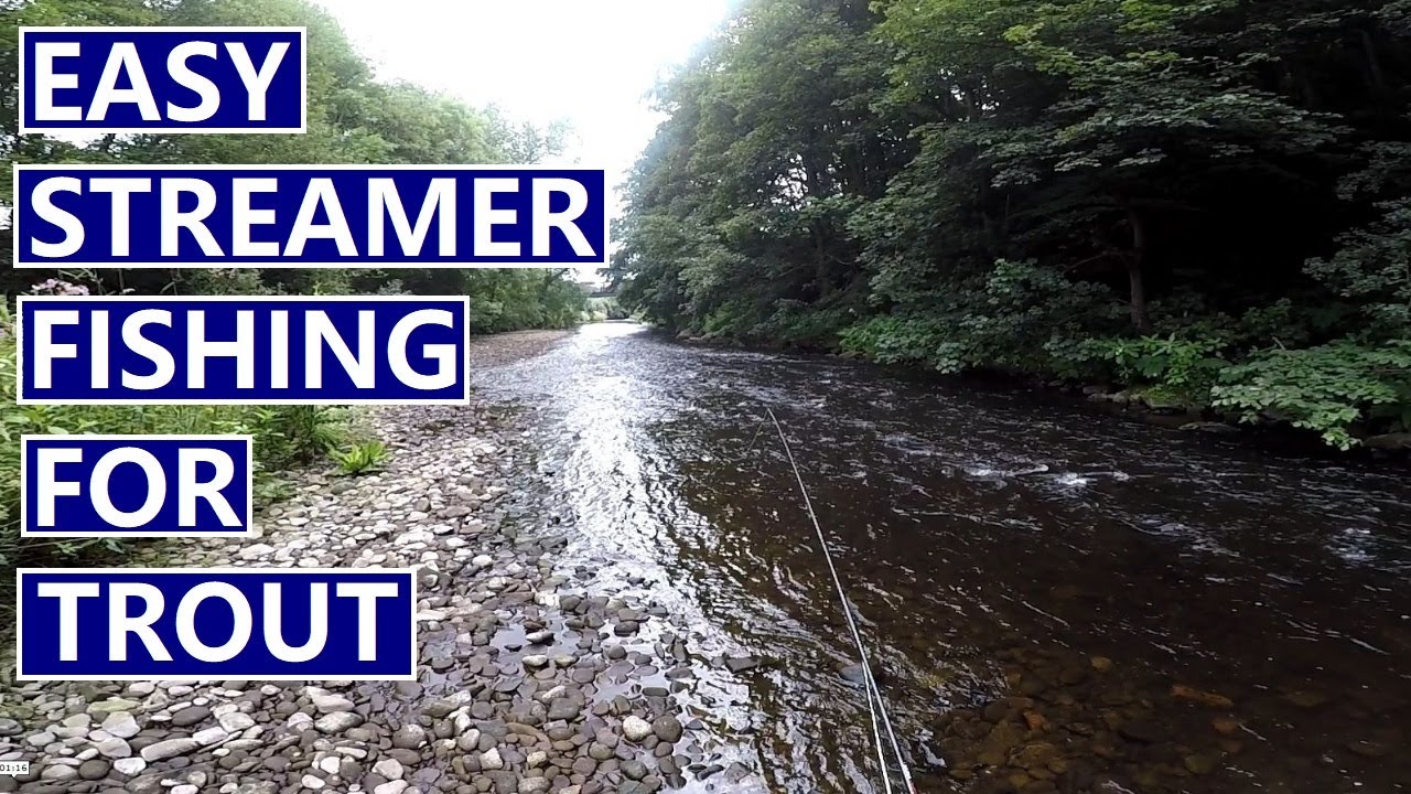 74. FLY FISHING Streamer Flies for 🐟 Brown Trout 🐟 River Calder Yorkshire UK