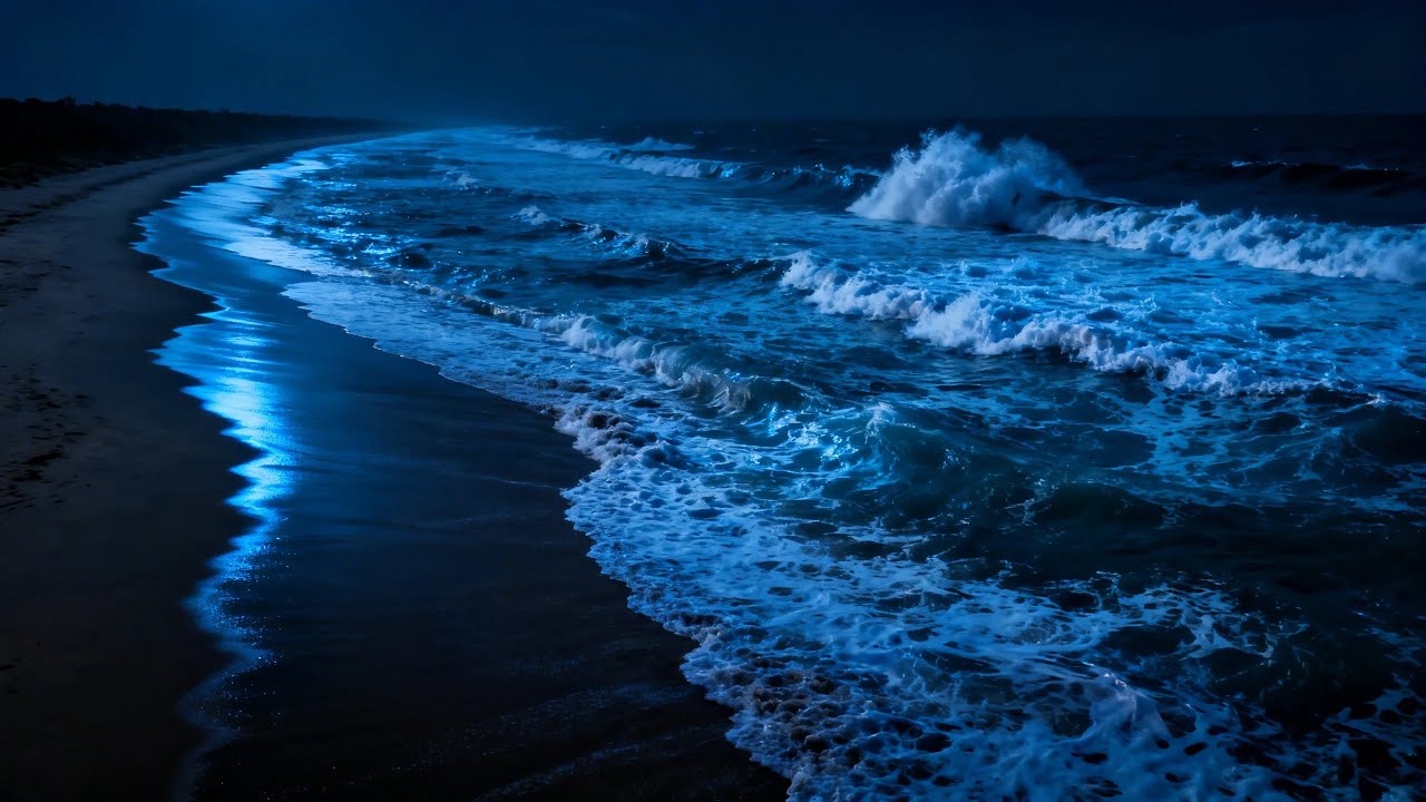 Deep Sleep with Ocean Waves, Dark Screen Ocean Sounds for Anxiety Relief