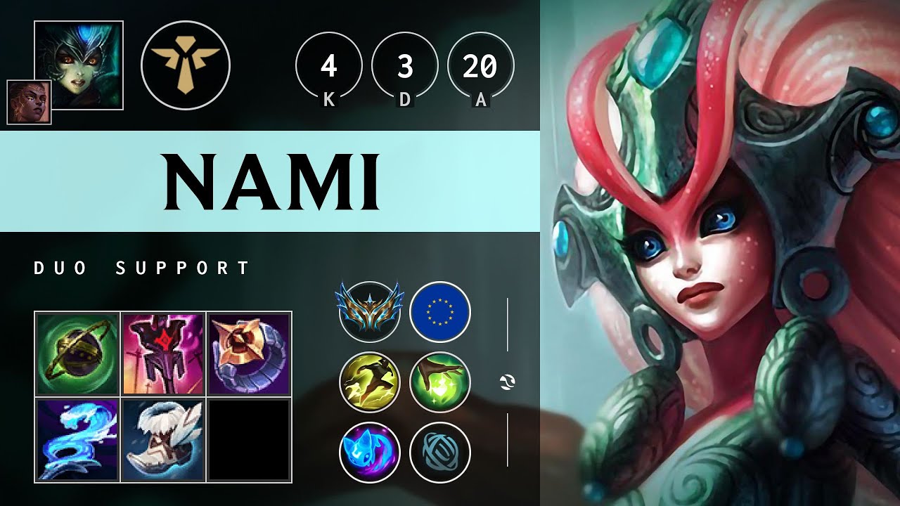 Nami Support vs Nautilus - EUW Challenger Patch 25.20