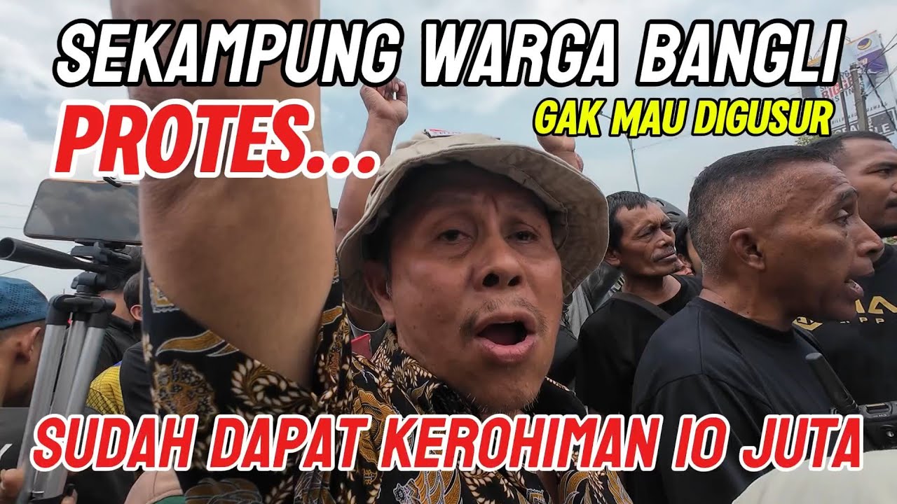 Ngeri‼️ALAT BERAT AKAN DICEGAT SEKAMPUNG, WARGA BANGLI GAK MAU DIGUSUR