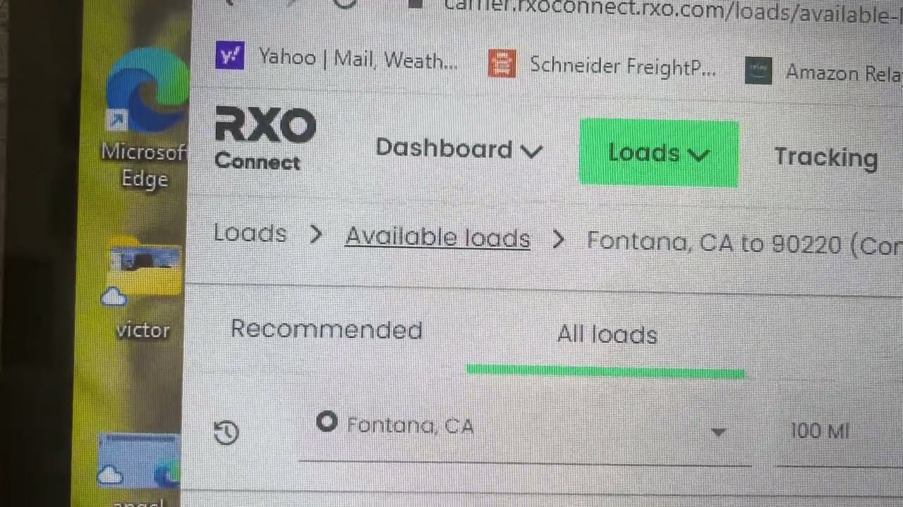 Review of RXO load board