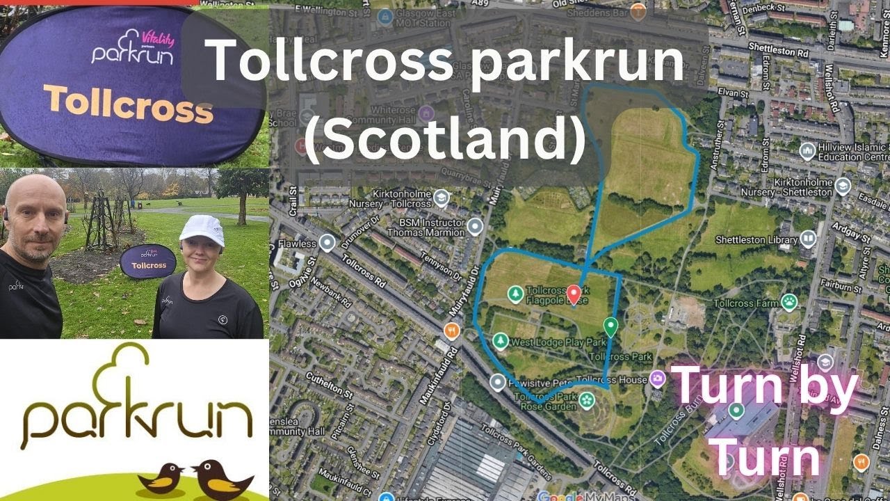 Tollcross parkrun - Nr Glasgow - Scotland - #5k #running #walking #parkruntourism #info #dji nano
