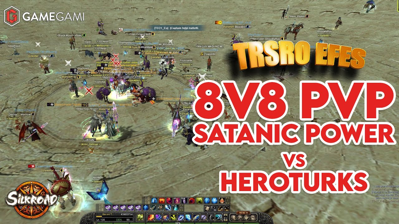 TRSRO EFES | 8 VS 8 PVP - SATANIC VS HEROTURKS