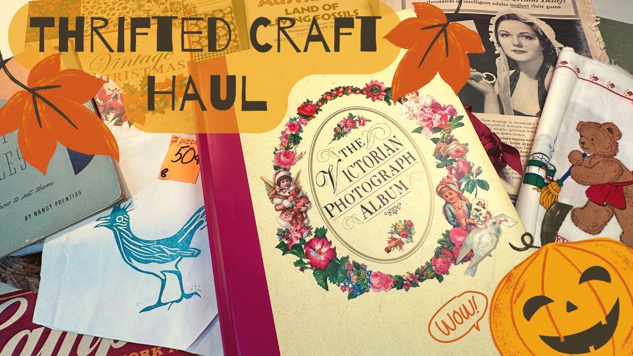 Crafty Thrift Haul for Junk Journal Goodies :)