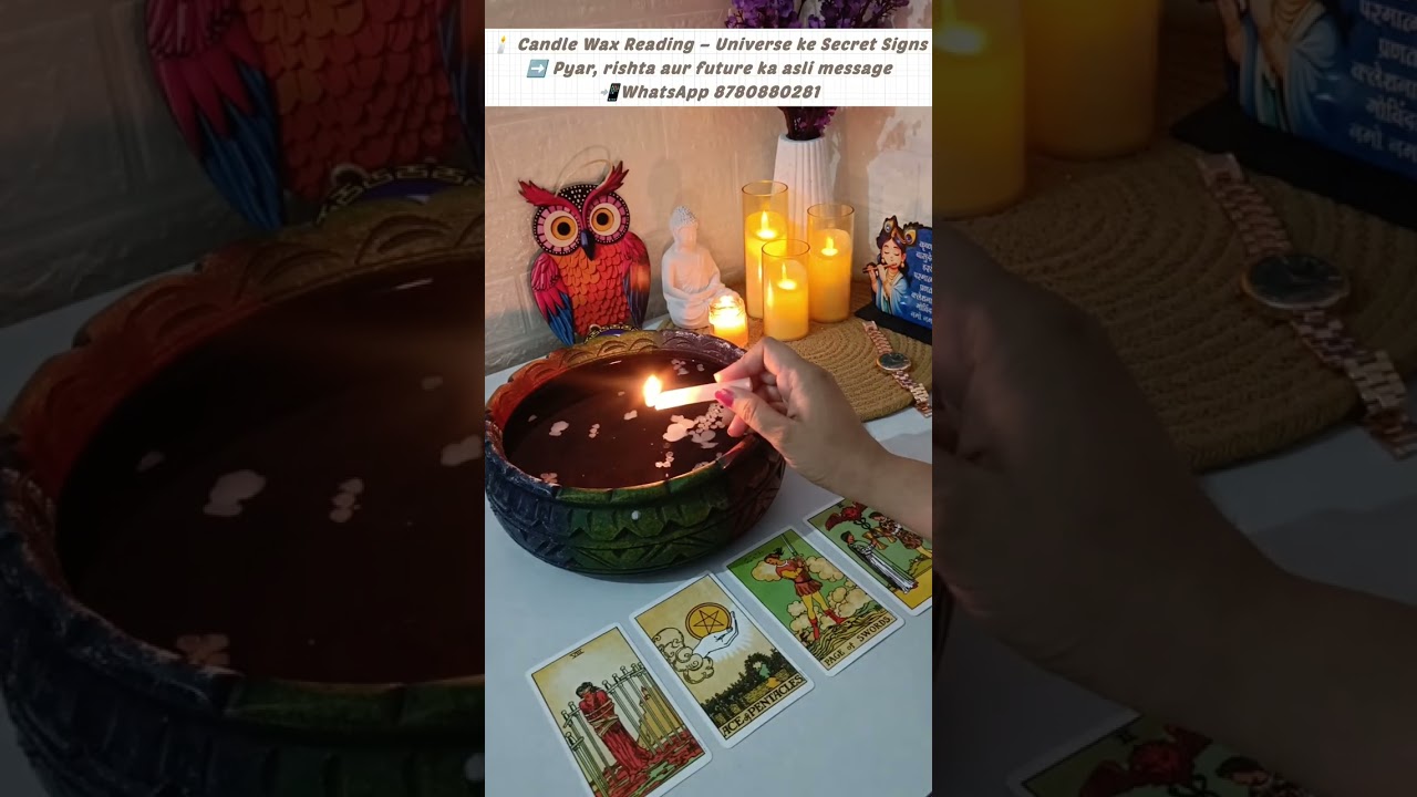 Candle wax reading 🕯️ #tarot #viral #tarotreading #viralvideo #viralshort #trending #tranding #love 