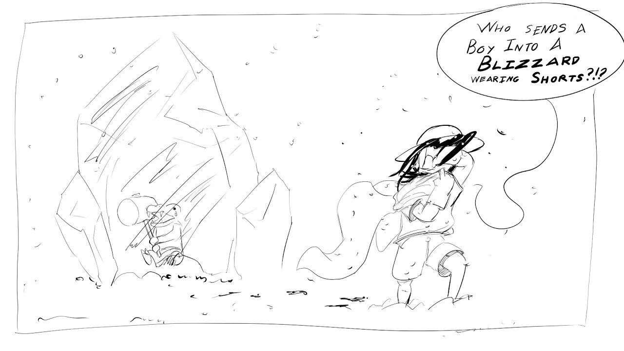 Monster Crown Red King | 18 | Local boy told by king to go off and die in a blizzard - boy obliges
