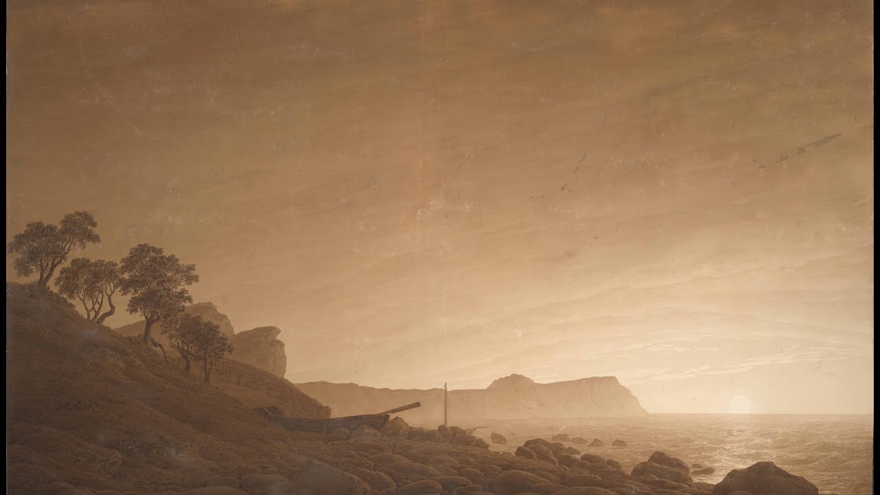 Caspar David Friedrich: View of Arkona with Rising Moon (Revised)