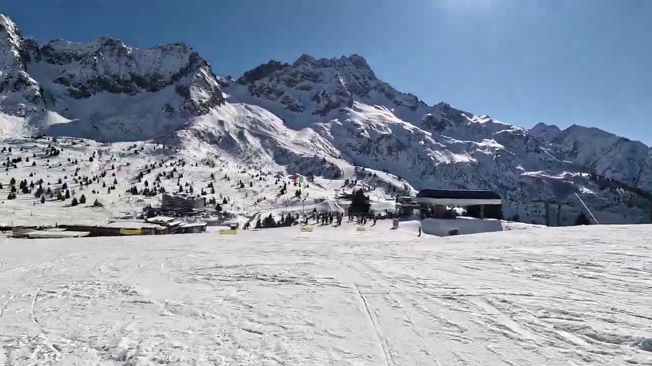 Passo Tonale w Val di Sole (trasa 22/czerwona-łącznik, 21/czerwona i 18/niebieska)