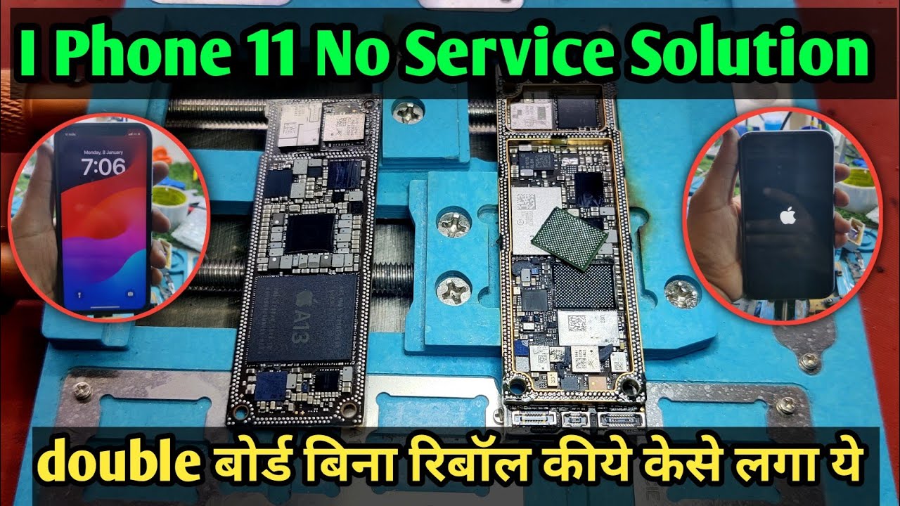 ✅I Phone 11 No Service Problem Solution |✅ Without Bord & Ic Change ||