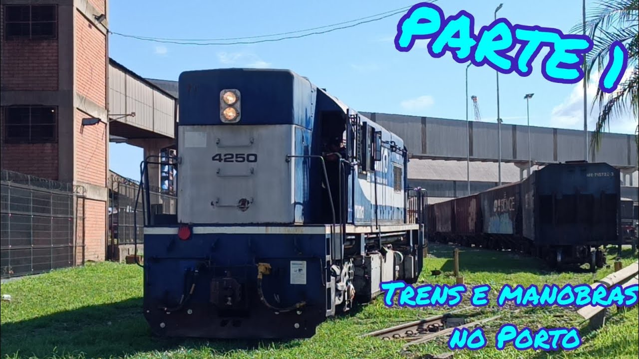 (PARTE 1)Trens em Ponta Grossa e Paranaguá/PR | Trens na viagem entre Ponta Grossa e Paranaguá