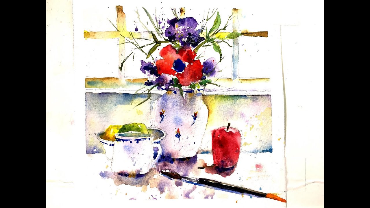 Watercolour Flowers and Still Life Lesson- with Chris Petri
