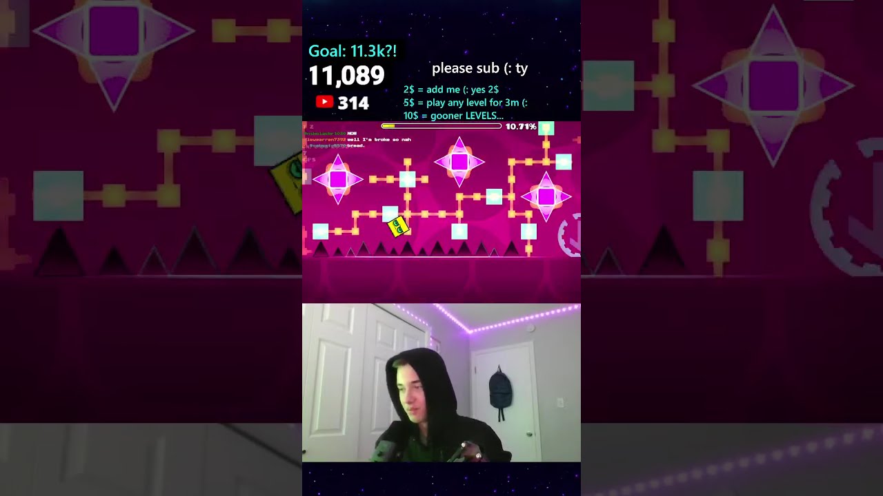 DEADLOCKED DAY 2! donate for me to play ur levels (: SUB=COOL... ty guys