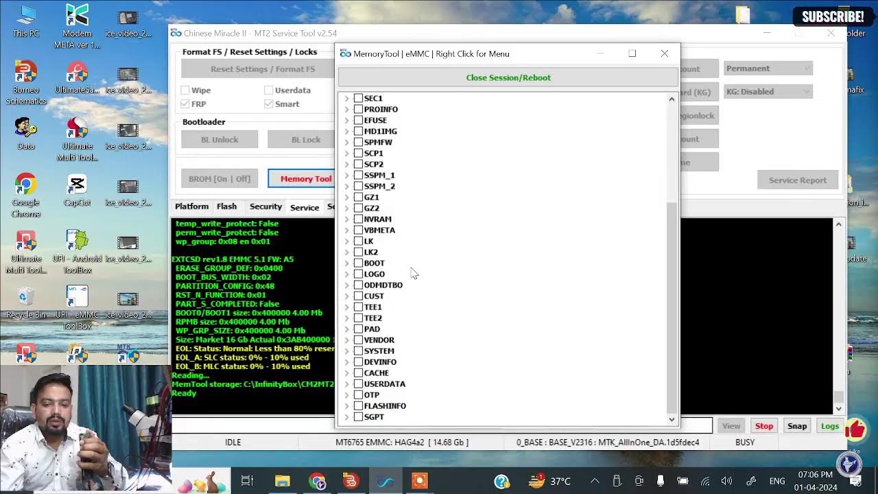 emmc health repair usb