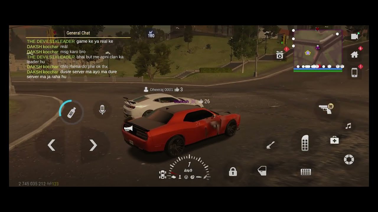 Dodge challenger VS chevrolet camaro  crazy race in madout 2