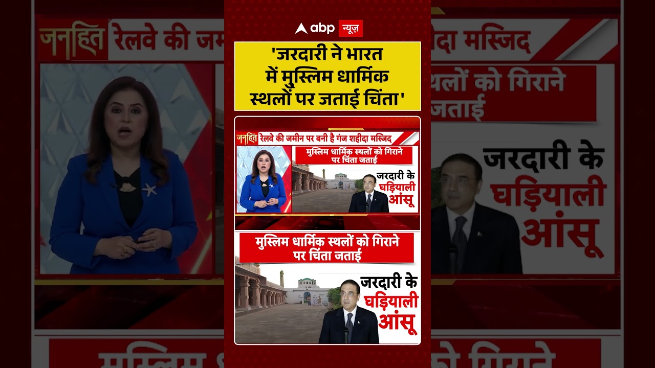India Pakistan Politics : 'जरदारी ने भारत में मुस्लिम धार्मिक स्थलों पर जताई चिंता' #viral #ytshorts