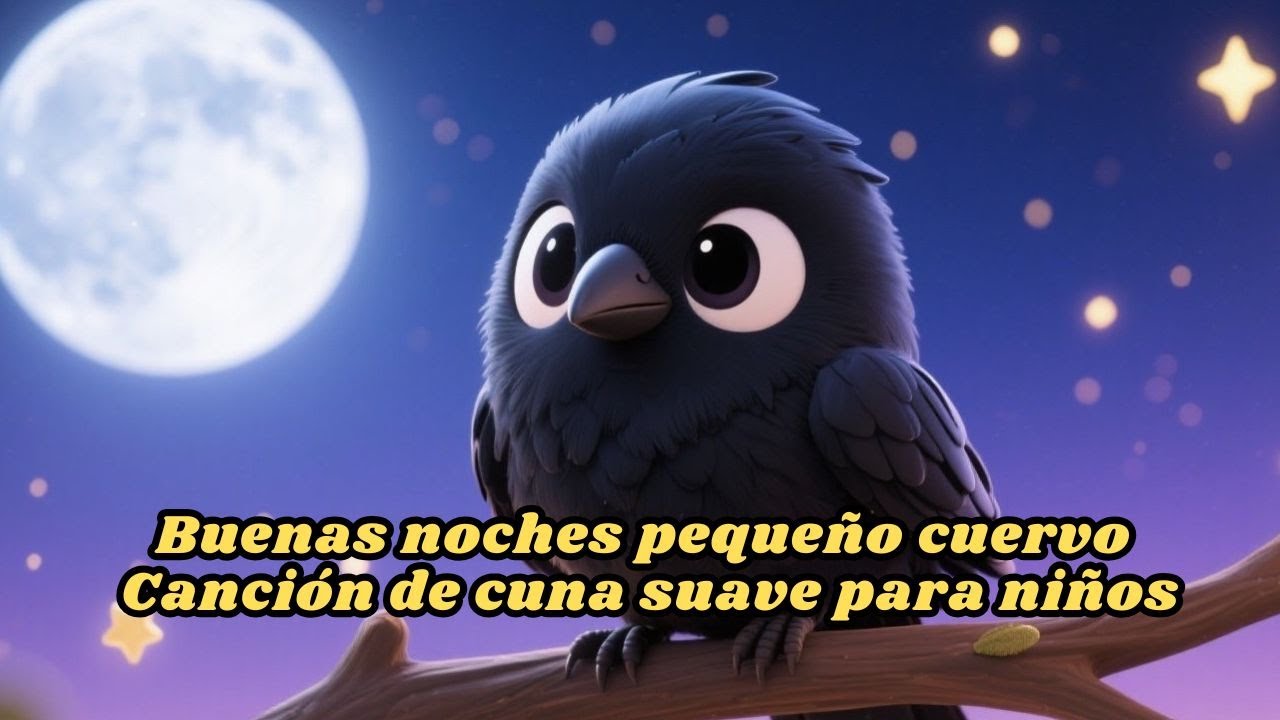 Buenas noches, pequeño cuervo | Dulce canción de cuna para niños