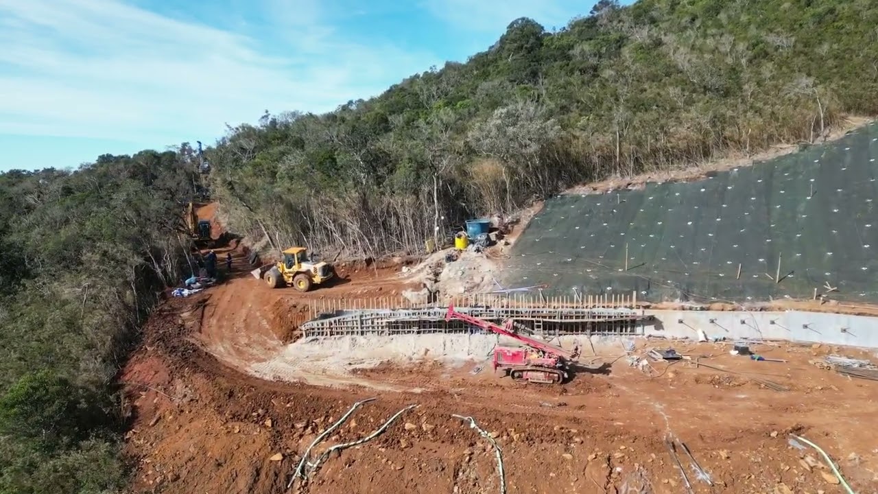 Visitado as obras de contenção da serrada Rocinha 07-07-2025