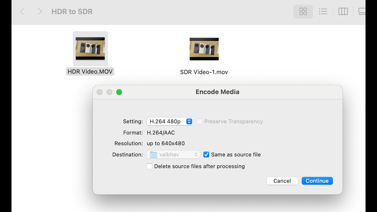 How to Convert HDR Video to SDR Video using MacBook - EASIEST METHOD (No Software Needed)