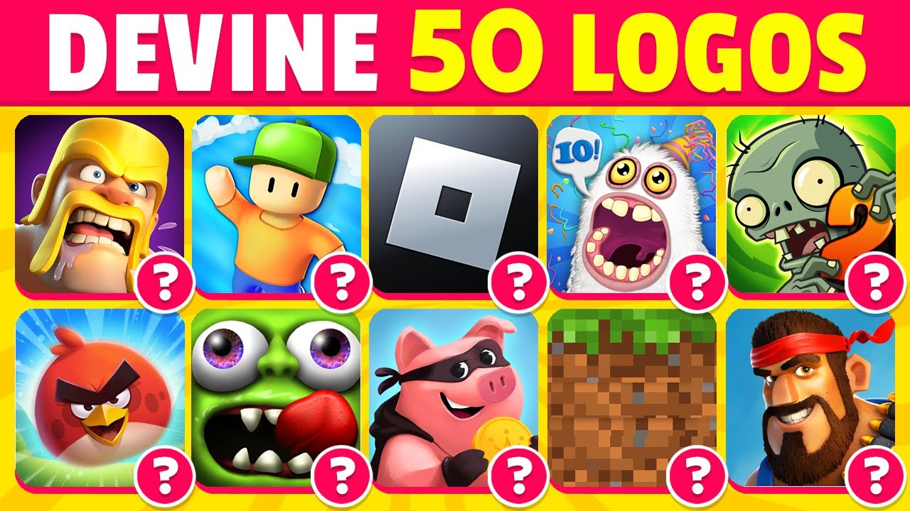 Devine 50 LOGOS de JEUX MOBILES en 3 Secondes ✅📱🧠