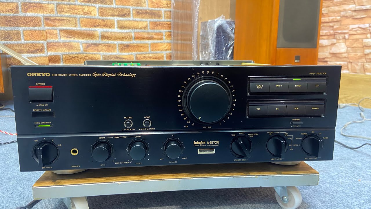 Onkyo A 817XG Dòng Ngon Bổ Rẻ Chạy Tận 8Sò 200W Ghép Bass 30 Vô Tư Giá Tốt Hàng Đẹp #amplybai 