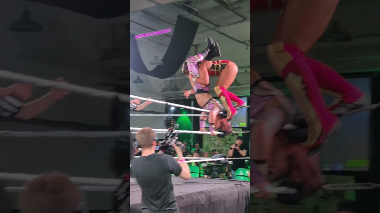 Kris Statlander top rope frankensteiner to Alex Windsor