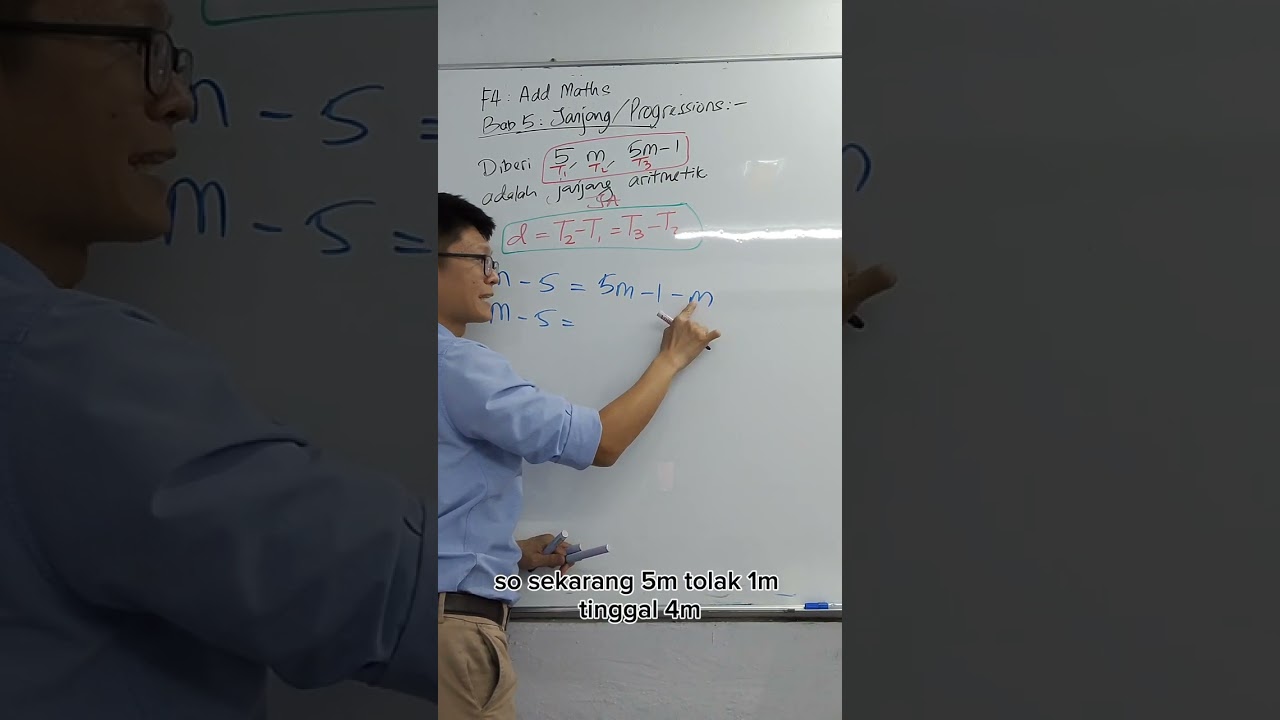 Tingkatan 4 | Matematik Tambahan | Bab 5: Janjang Aritmetik (SPM 1)