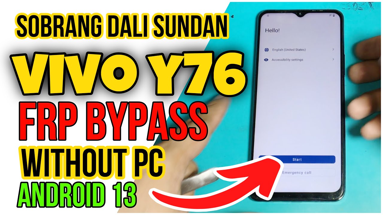 Vivo Y76 5G frp bypass without PC Android 13