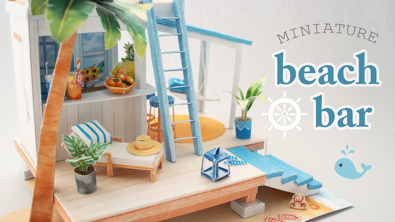 DIY Papercraft Beach Hut Bar (Canon Creative Park)