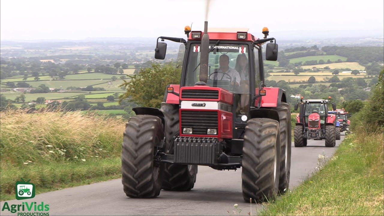 C.J.Cox Charity Road Run 100 Tractors!!!
